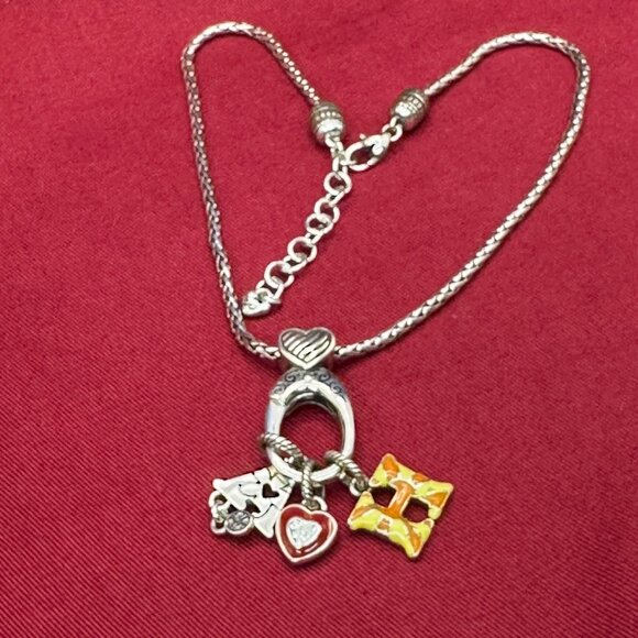Brighton ABC Hook Charm Necklace w/Heart Charm & Initial Charms - Picture 10 of 13
